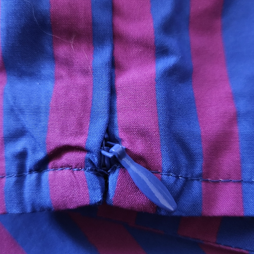 NWT - Banana Republic Purple Stripe Cotton  Cross-Back Cropped Top - Size L - Picture 8 of 13